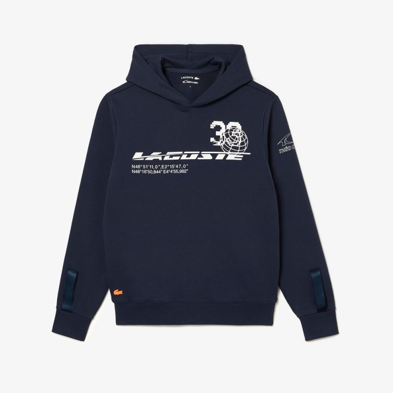 Men's Lacoste Lacoste Sport x Théo Curin Cotton Sweatshirt Blue | OAQ925167