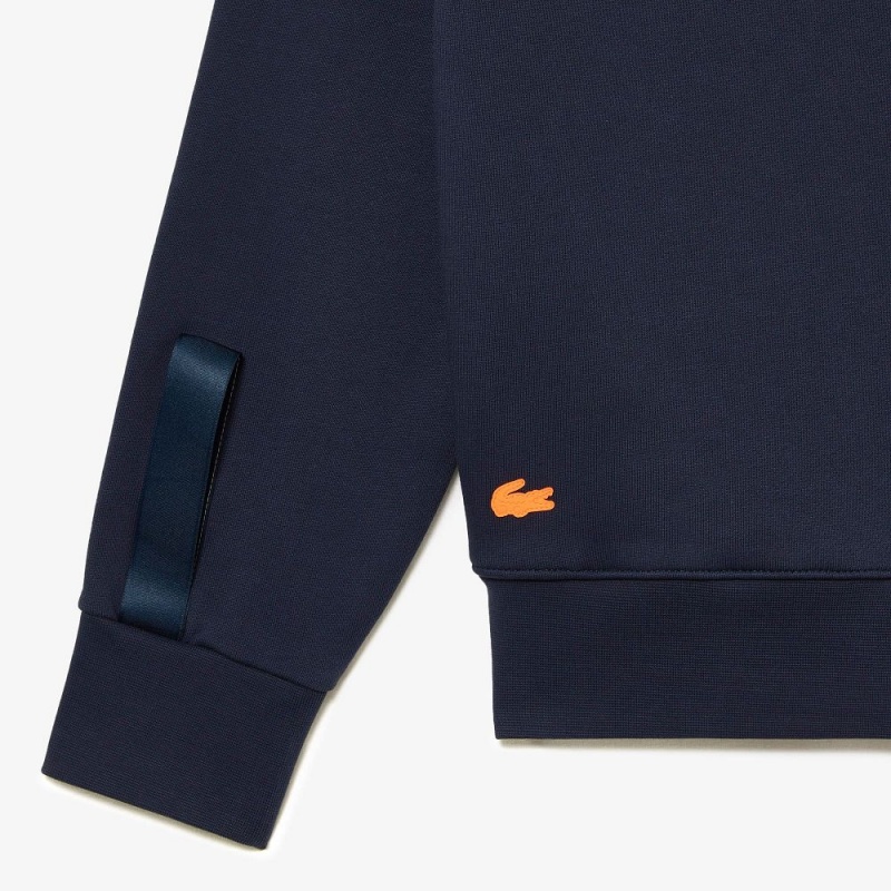 Men's Lacoste Lacoste Sport x Théo Curin Cotton Sweatshirt Blue | OAQ925167