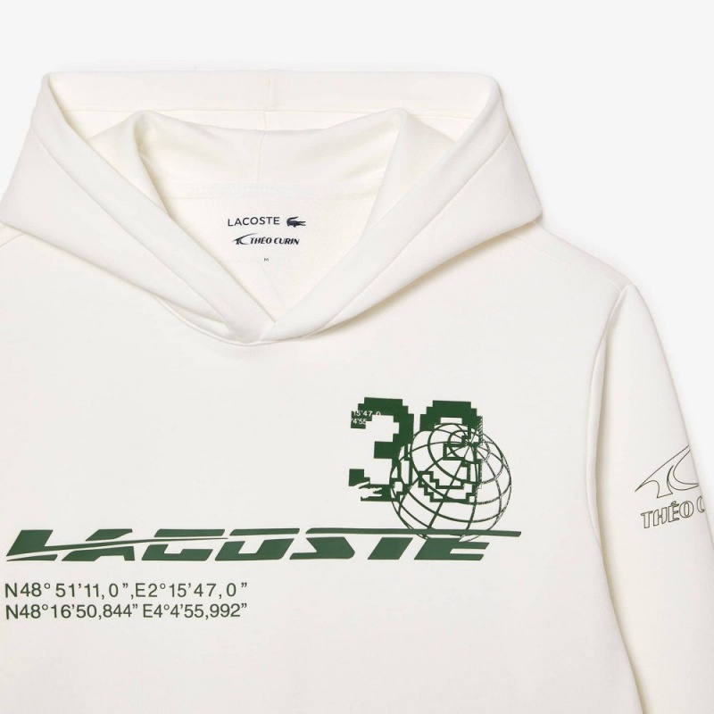 Men's Lacoste Lacoste Sport x Théo Curin Cotton Sweatshirt White | VLJ810796