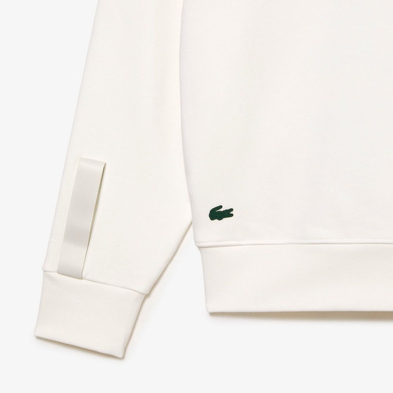 Men's Lacoste Lacoste Sport x Théo Curin Cotton Sweatshirt White | VLJ810796