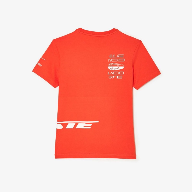 Men's Lacoste Lacoste Sport x Théo Curin Jersey T-Shirt Orange | MXS518207