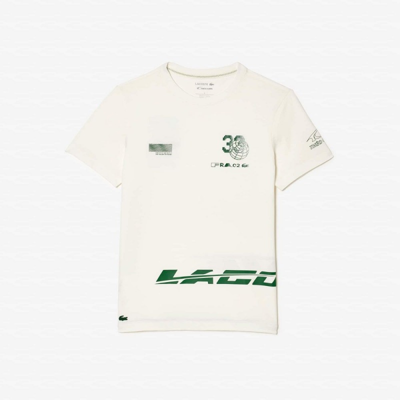 Men's Lacoste Lacoste Sport x Théo Curin Jersey T-Shirt White | JDS935074