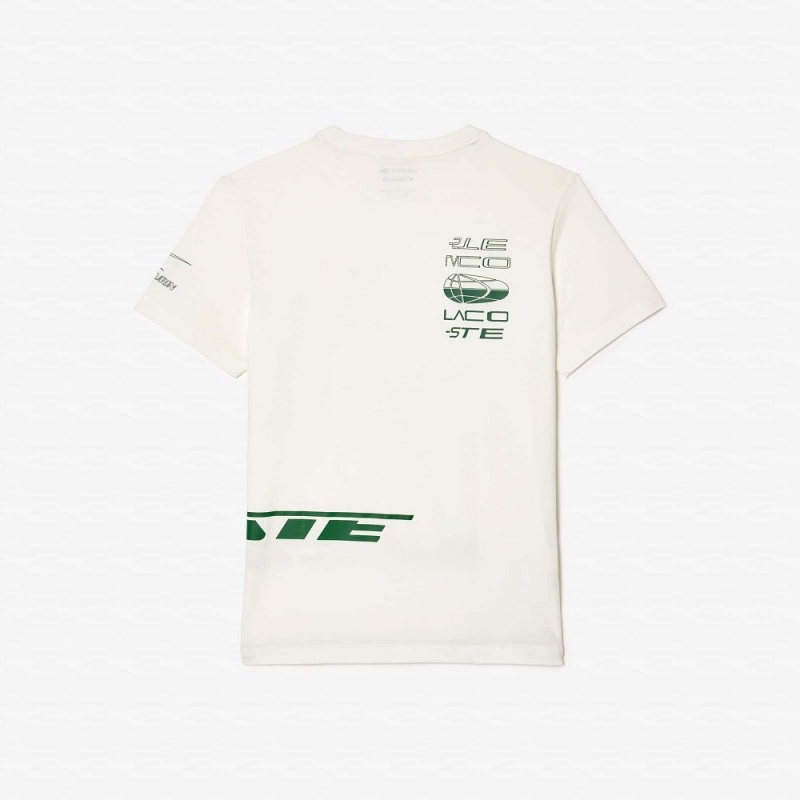 Men's Lacoste Lacoste Sport x Théo Curin Jersey T-Shirt White | JDS935074