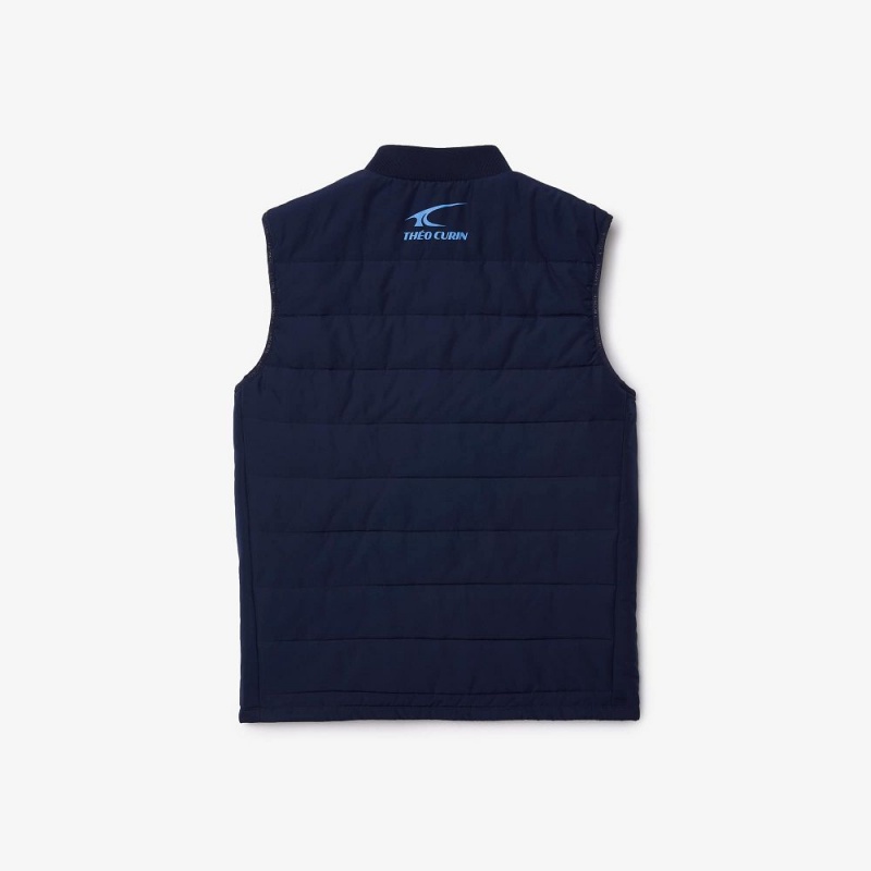 Men's Lacoste Lacoste Sport x Théo Curin Vest Navy Blue Blue | PLN483719