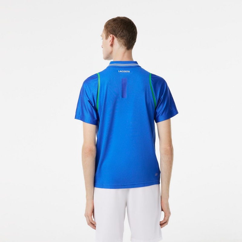 Men's Lacoste Lacoste Tennis x Daniil Medvedev Polo Shirts Kingdom Blue | OHN368241