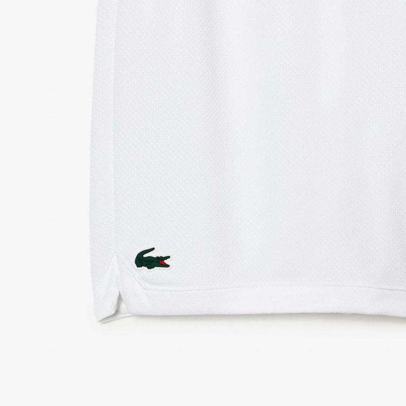 Men's Lacoste Lacoste Tennis x Daniil Medvedev Mesh Shorts White | ZHG983470