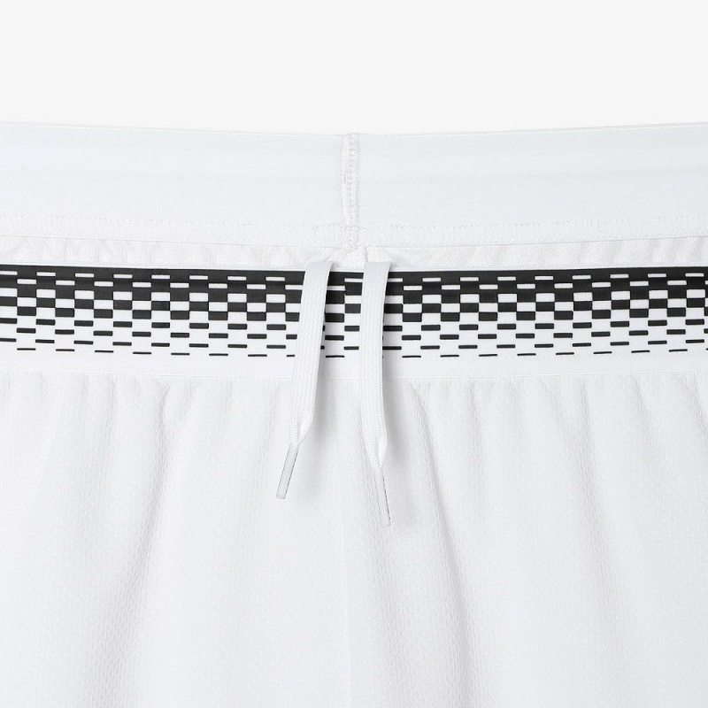 Men's Lacoste Lacoste Tennis x Daniil Medvedev Mesh Shorts White | ZHG983470