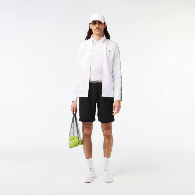 Men's Lacoste Lacoste Tennis x Daniil Medvedev Mesh Shorts Black | JSF701945