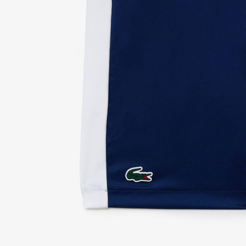 Men's Lacoste Lacoste Tennis x Daniil Medvedev Regular Fit Shorts Navy Blue White | NAU085931