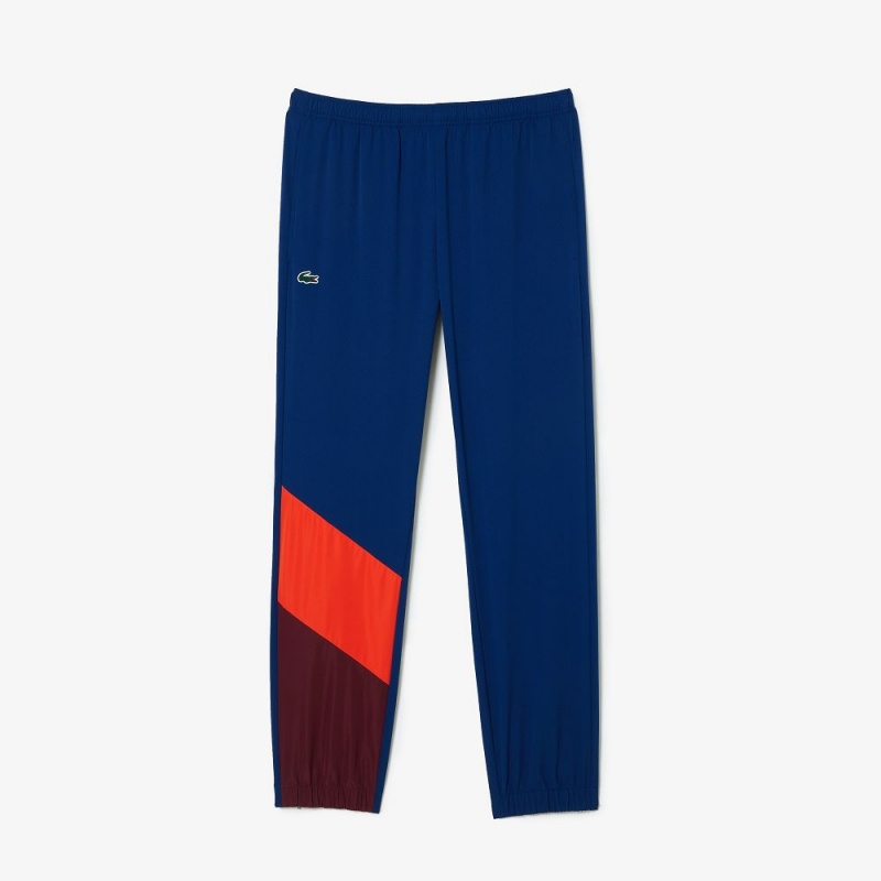 Men's Lacoste Lacoste Tennis x Daniil Medvedev Tracksuits Navy Blue Orange Bordeaux Blue Navy Blue | NIH970182