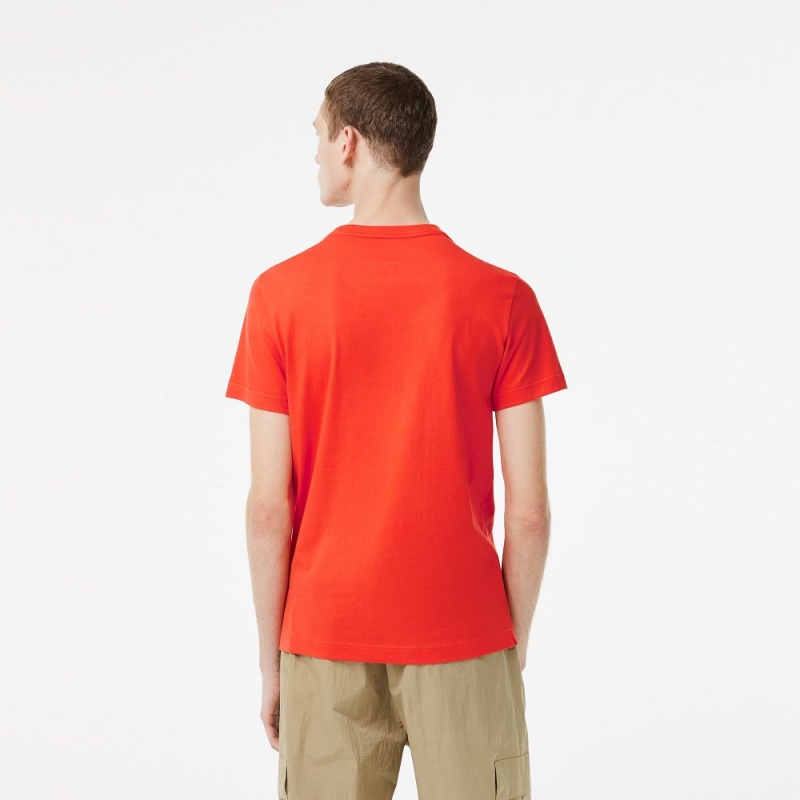 Men's Lacoste Lacoste Tennis x Novak Djokovic T-Shirt Orange | CBI254981