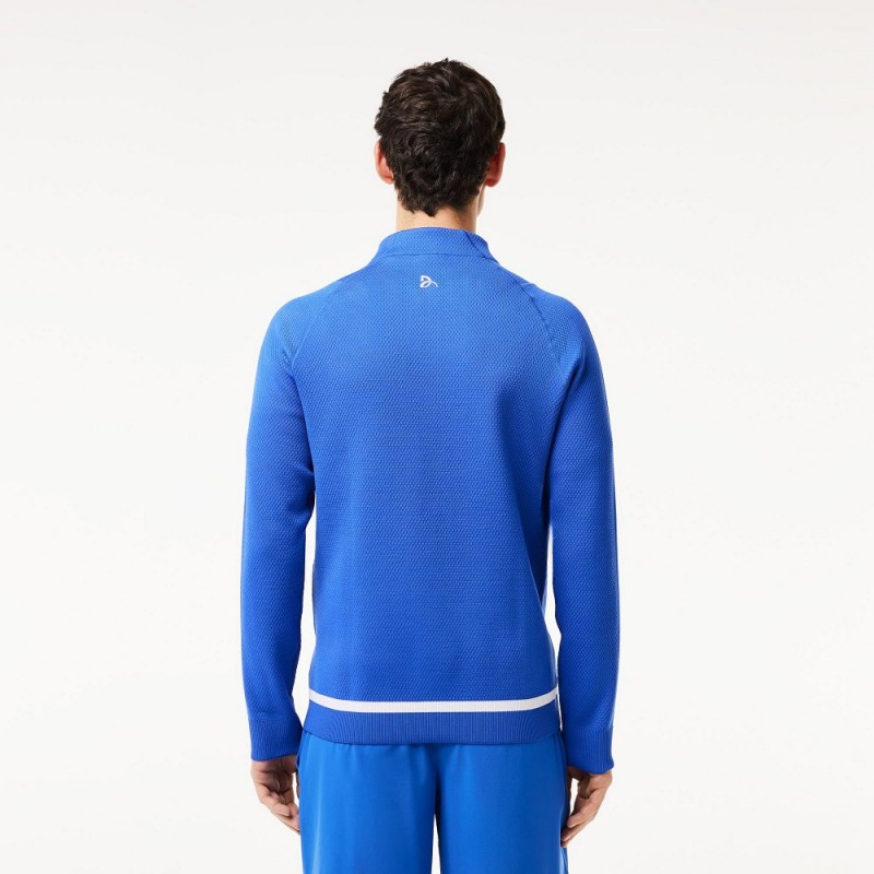 Men's Lacoste Lacoste Tennis x Novak Djokovic Zip-Up Jackets Ladigue blue | FKJ983476