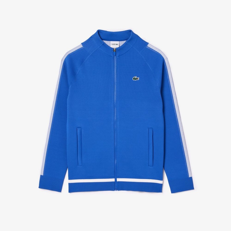 Men's Lacoste Lacoste Tennis x Novak Djokovic Zip-Up Jackets Ladigue blue | FKJ983476