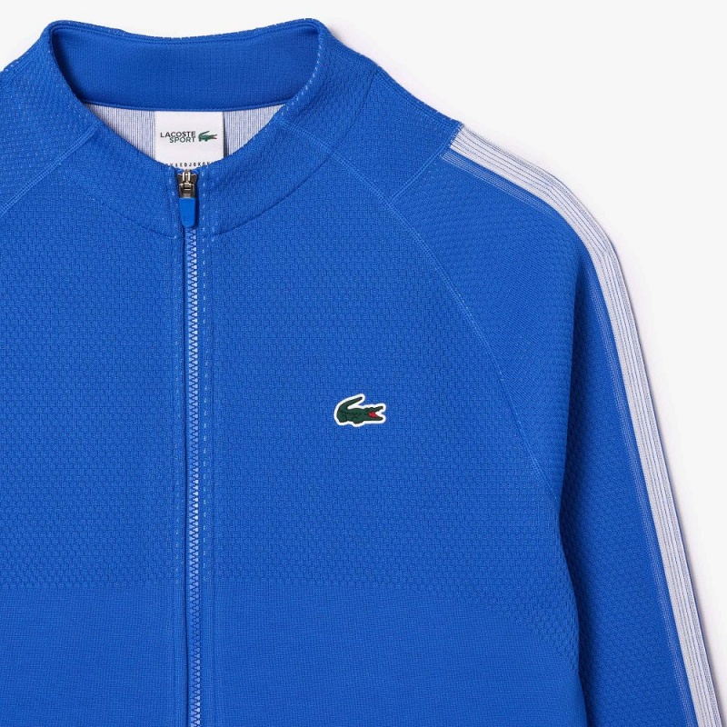 Men's Lacoste Lacoste Tennis x Novak Djokovic Zip-Up Jackets Ladigue blue | FKJ983476