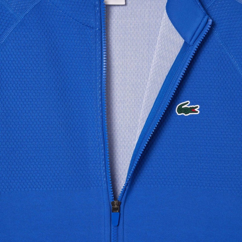 Men's Lacoste Lacoste Tennis x Novak Djokovic Zip-Up Jackets Ladigue blue | FKJ983476