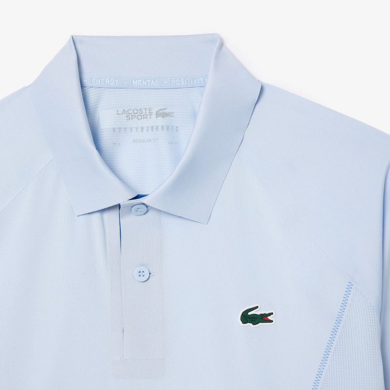 Men's Lacoste Lacoste Tennis x Novak Djokovic Ultra-Dry Polo Shirts Phoenix blue | HML140735