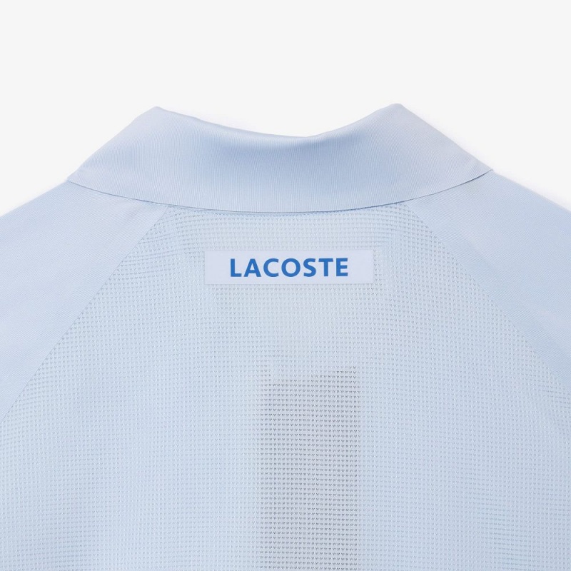 Men's Lacoste Lacoste Tennis x Novak Djokovic Ultra-Dry Polo Shirts Phoenix blue | HML140735