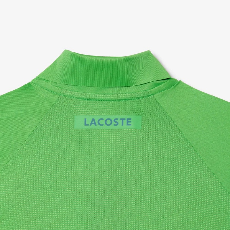 Men's Lacoste Lacoste Tennis x Novak Djokovic Ultra-Dry Polo Shirts Sorrel green | RJD046513