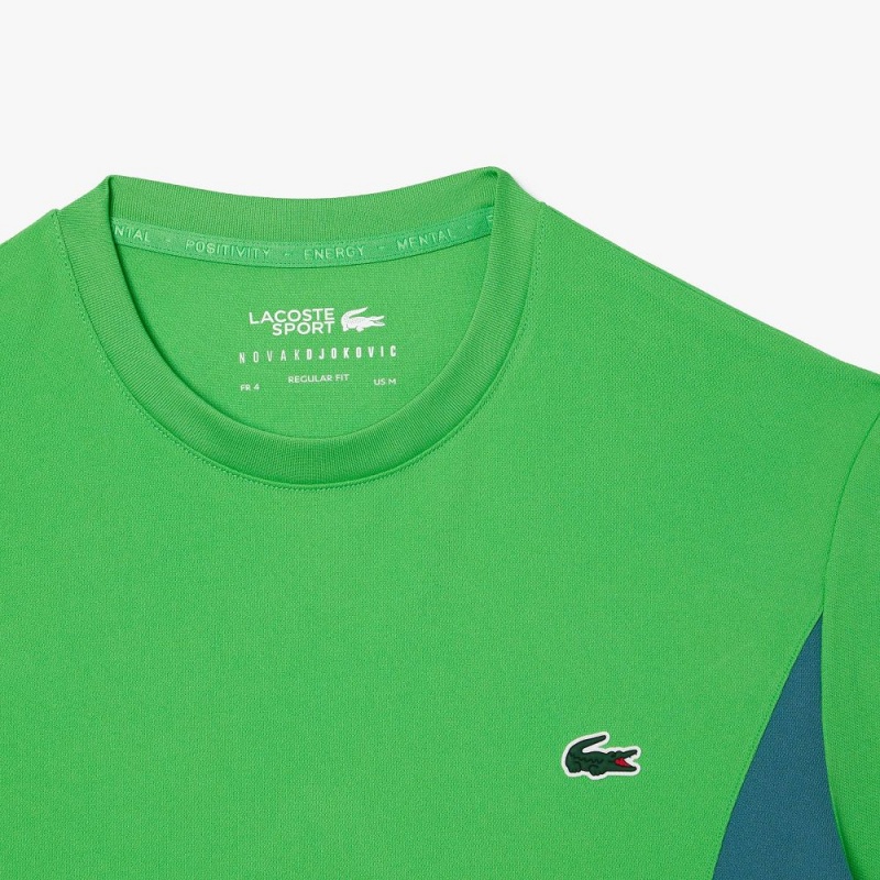 Men's Lacoste Lacoste Tennis x Novak Djokovic T-Shirt Sorrel green | ITA159247