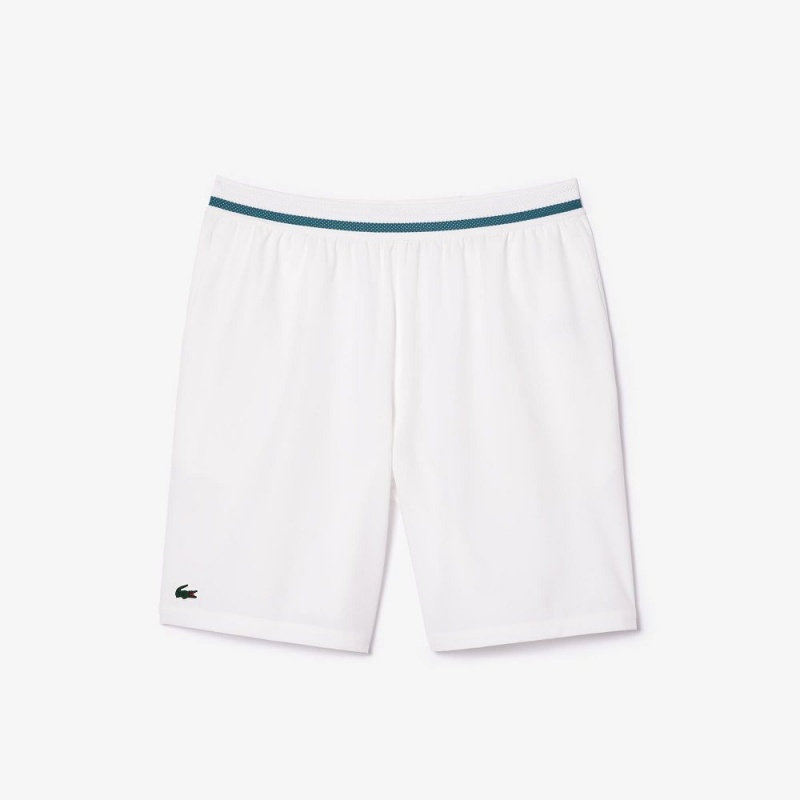 Men's Lacoste Lacoste Tennis x Novak Djokovic Shorts White | FVH617280