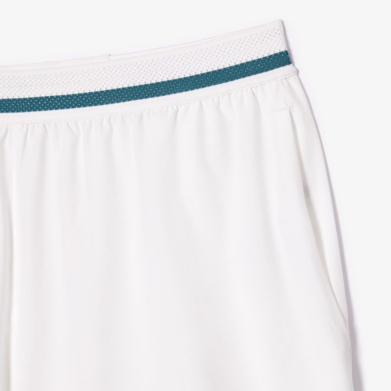 Men's Lacoste Lacoste Tennis x Novak Djokovic Shorts White | FVH617280