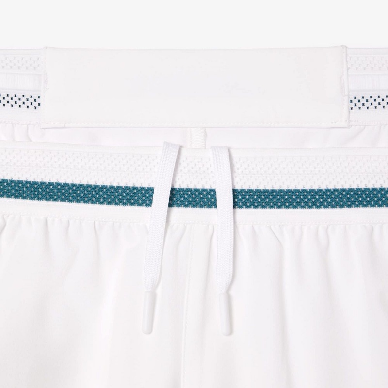 Men's Lacoste Lacoste Tennis x Novak Djokovic Shorts White | FVH617280