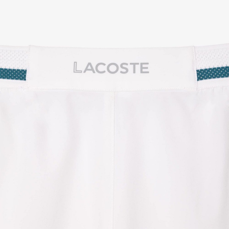 Men's Lacoste Lacoste Tennis x Novak Djokovic Shorts White | FVH617280