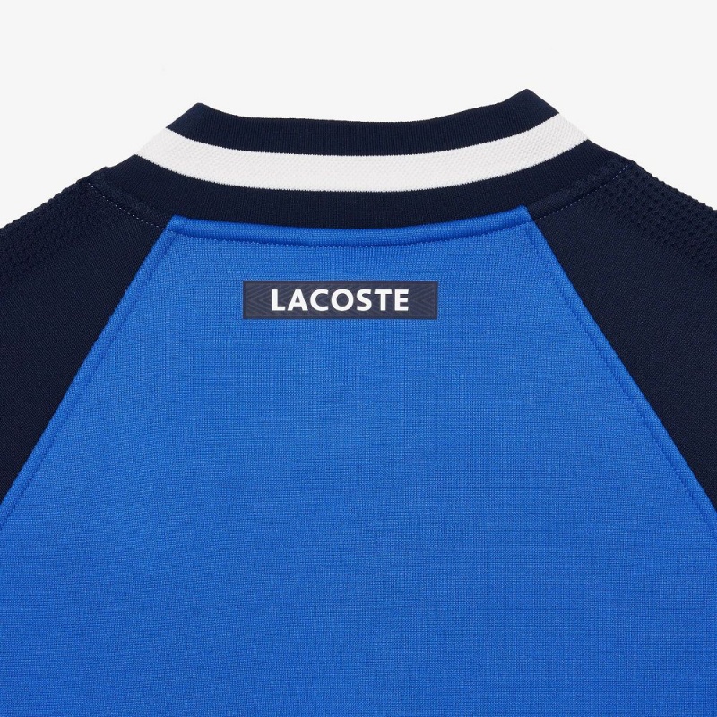 Men's Lacoste Lacoste x Daniil Medvedev Ultra-Dry Tennis Jackets Blue Navy Blue | DNX573981