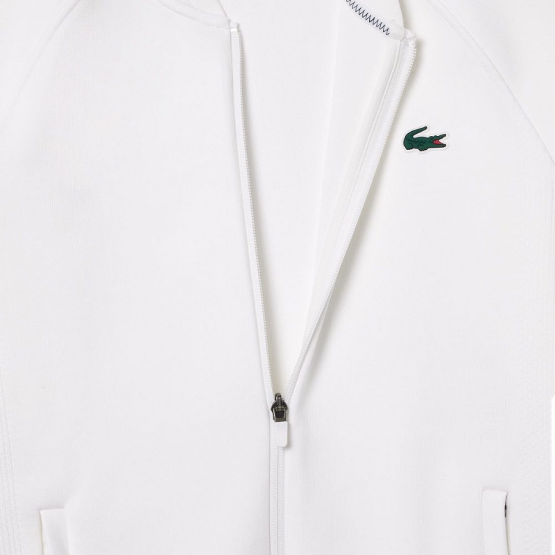 Men's Lacoste Lacoste x Daniil Medvedev Ultra-Dry Tennis Jackets White | FVW392654