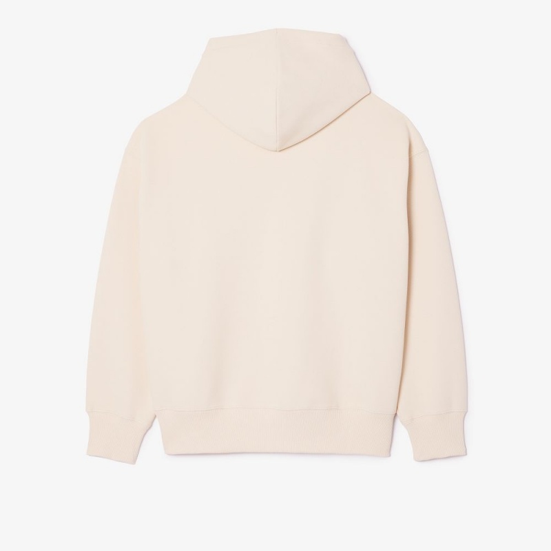 Men's Lacoste Lacoste x Highsnobiety Oversized Piqué Sweatshirt Beige | TVA193057