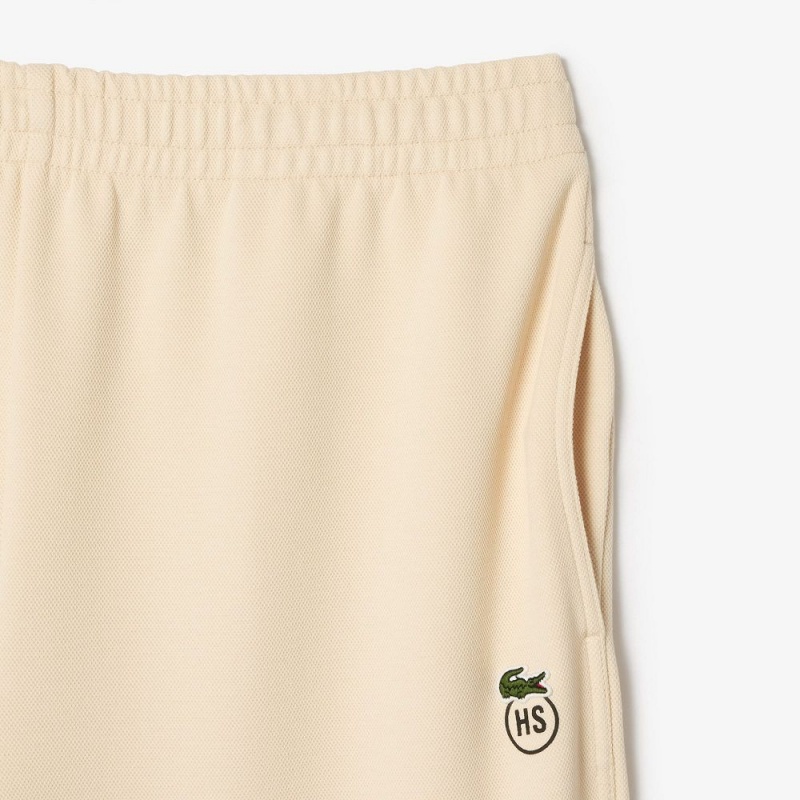 Men's Lacoste Lacoste x Highsnobiety Oversized Sweatpants Beige | PFC291706