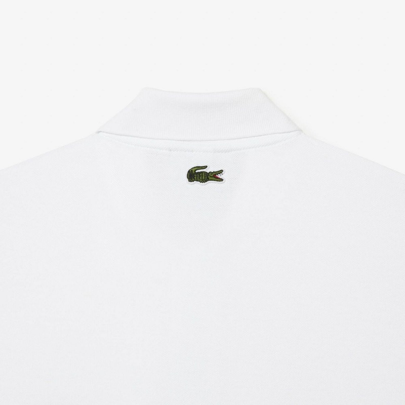 Men's Lacoste Lacoste x Netflix Organic Cotton Polo Shirts White | JZQ019487