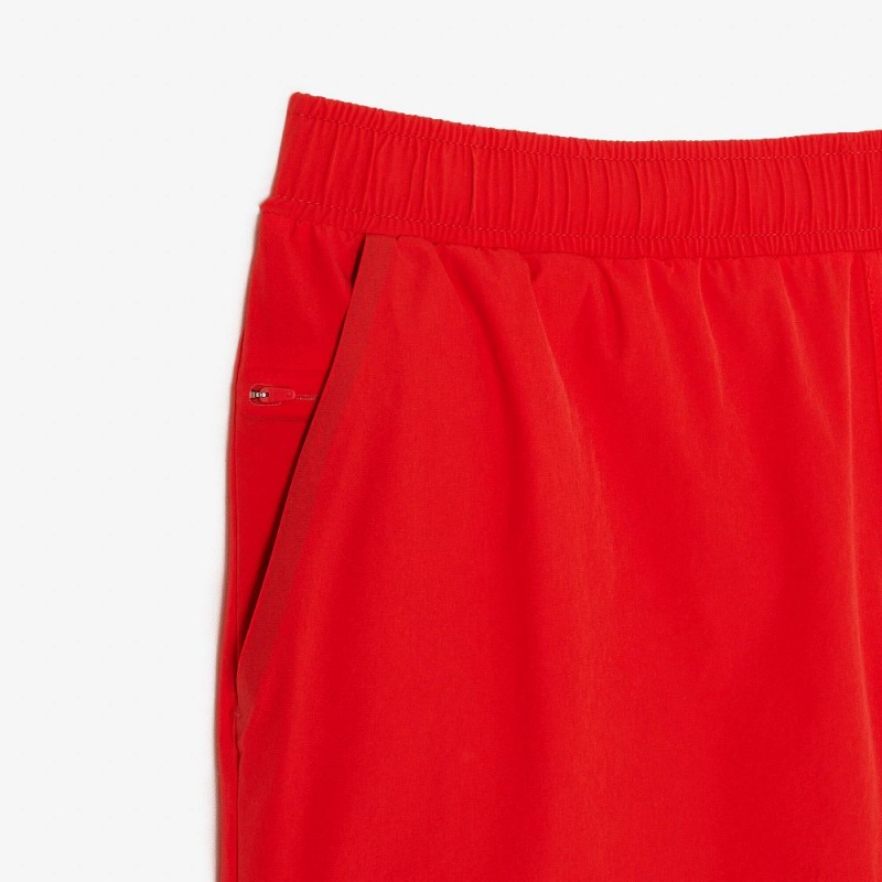 Men's Lacoste Light Swim Trunks Red | AQZ658134