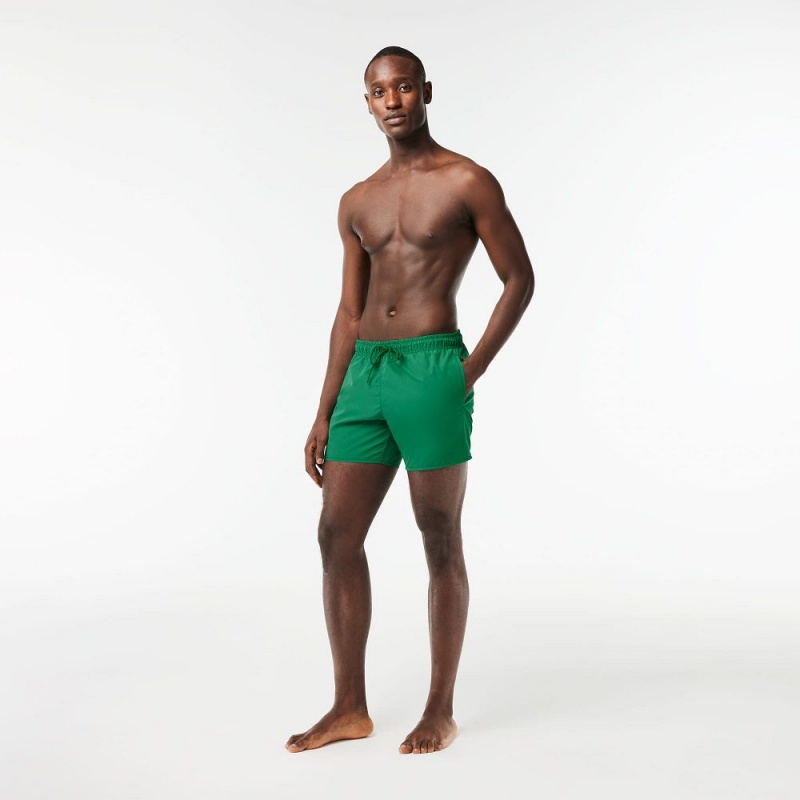 Men\'s Lacoste Lightweight Swim Shorts Green | FEZ354721