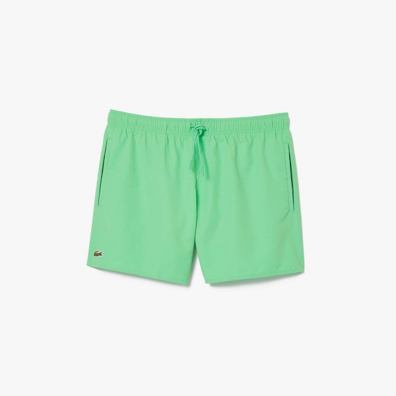 Men's Lacoste Lightweight Swim Shorts Green | TKF279683