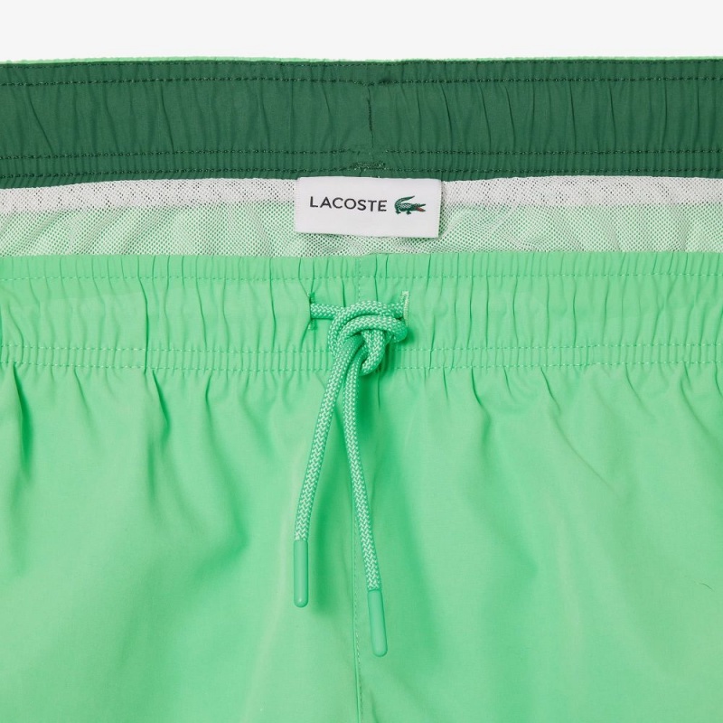 Men's Lacoste Lightweight Swim Shorts Green | TKF279683