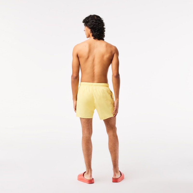 Men's Lacoste Lightweight Swim Shorts Yellow Green | GCD598461