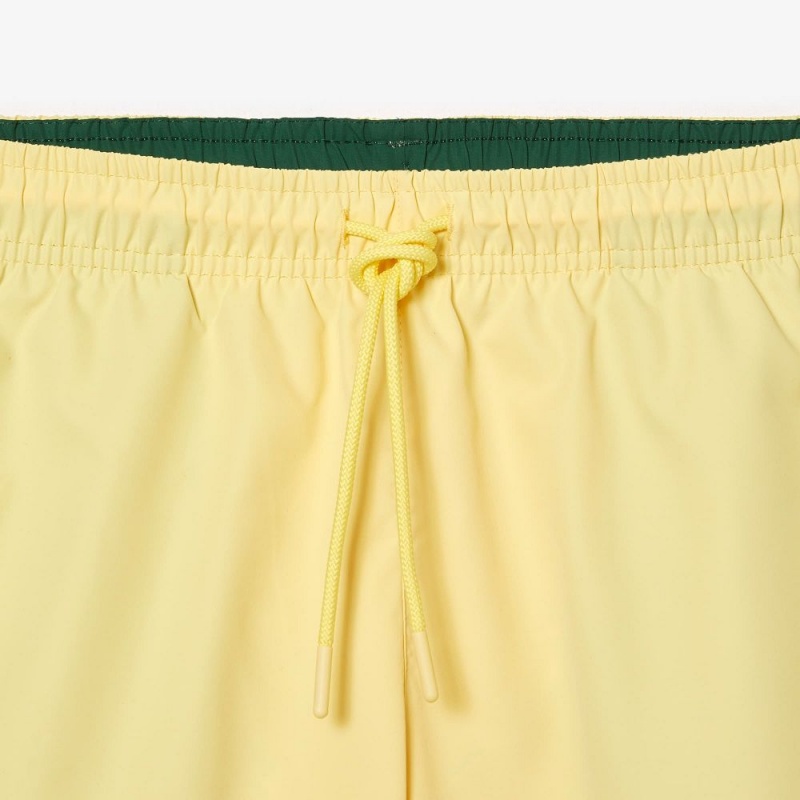 Men's Lacoste Lightweight Swim Shorts Yellow Green | GCD598461