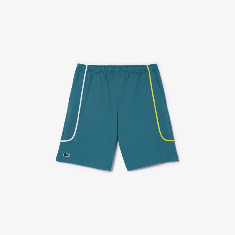 Men's Lacoste Linerless Tennis Shorts Hydro blue | OQY836024