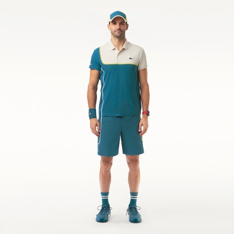 Men\'s Lacoste Linerless Tennis Shorts Hydro blue | OQY836024