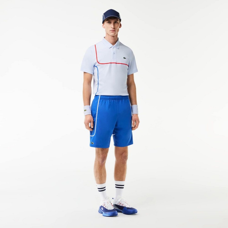 Men's Lacoste Linerless Tennis Shorts Ladigue blue | QGT907321