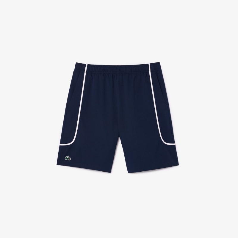 Men's Lacoste Linerless Tennis Shorts Navy Blue | LVE096147