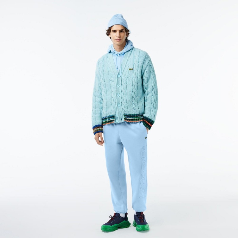 Men's Lacoste Logo Detail Sweatpants Pastel blue | FSX624510