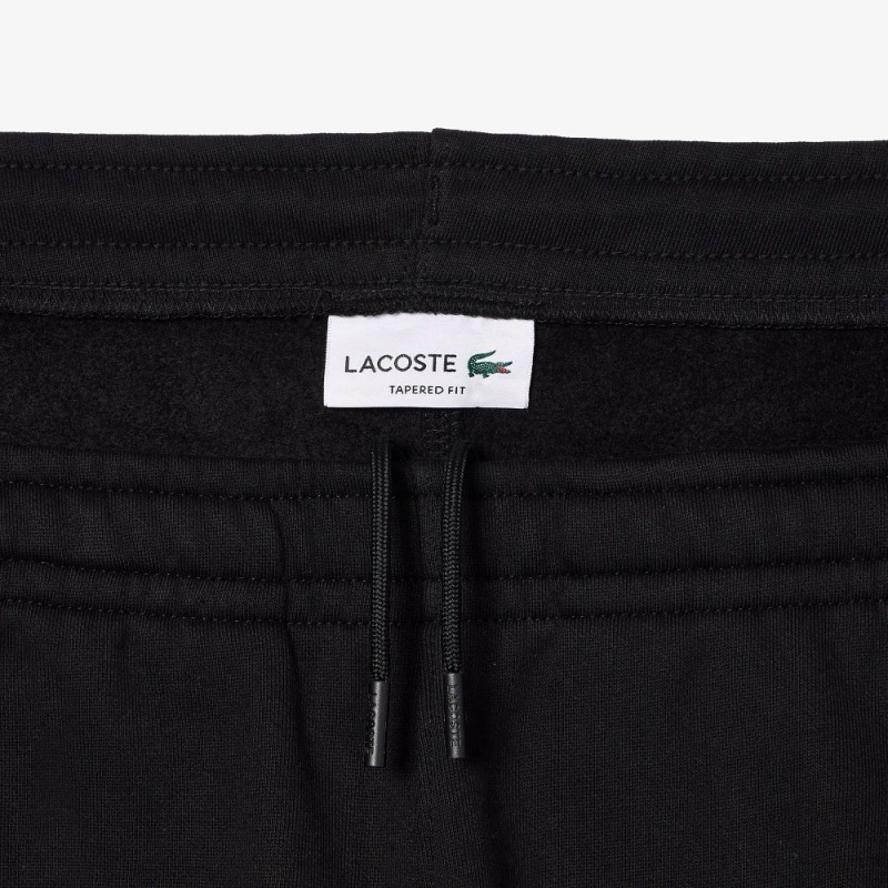 Men's Lacoste Logo Stripe Sweatpants Black | TPH345170