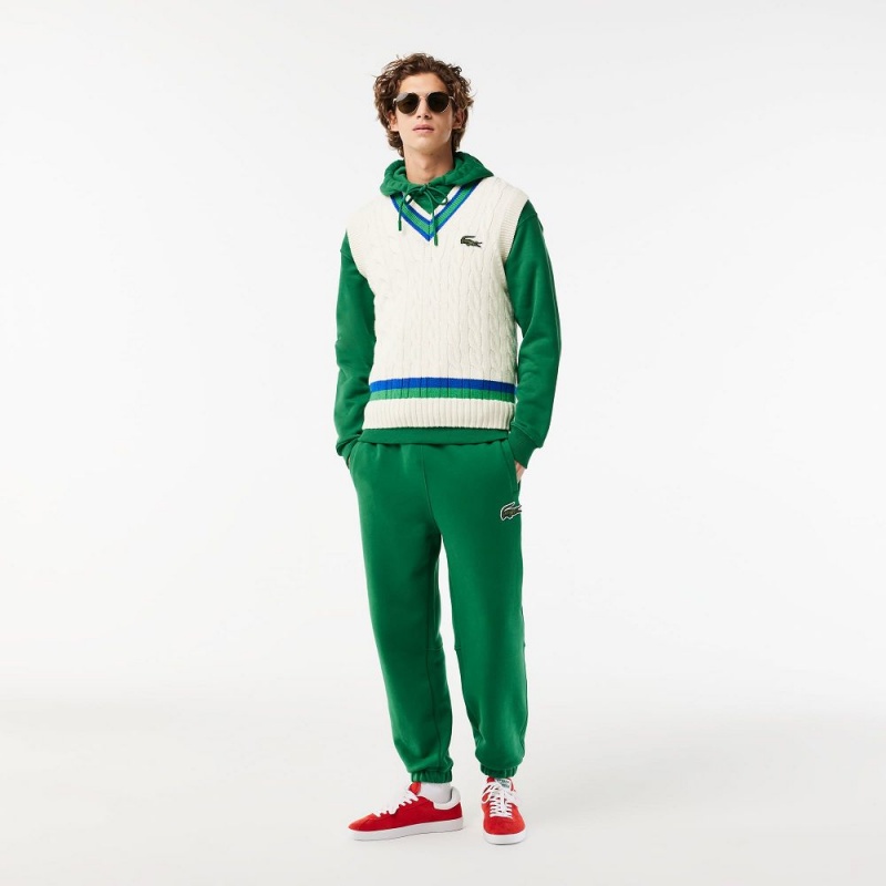 Men's Lacoste Loose Fit Hoodie Rocket Green | WHI042836