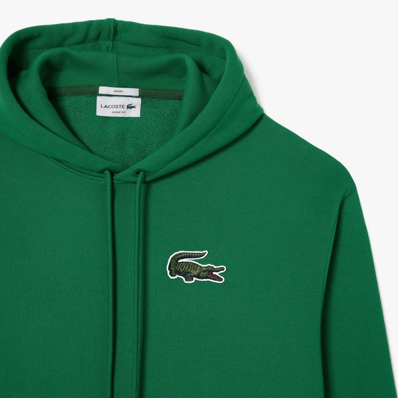 Men's Lacoste Loose Fit Hoodie Rocket Green | WHI042836