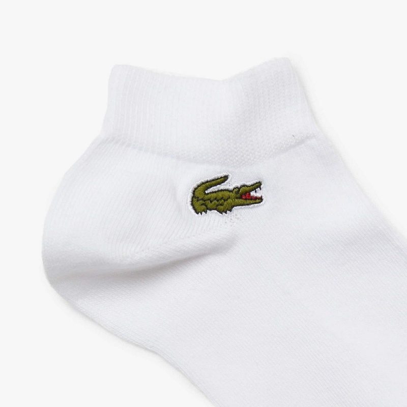 Men's Lacoste Low Sport 3-Pack Socks White | EFA546082