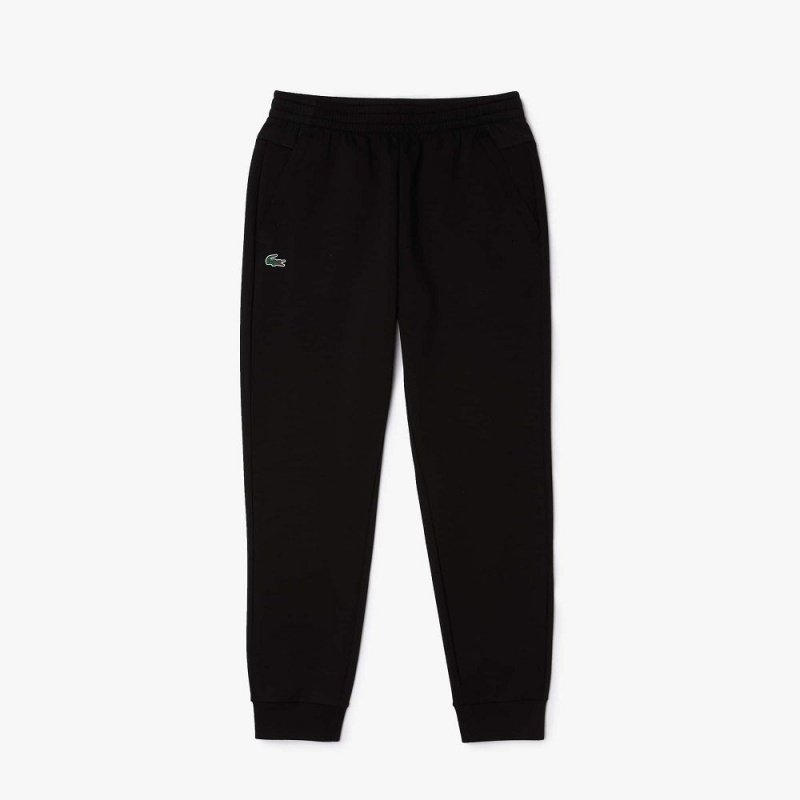 Men's Lacoste Mesh Panels Sweatpants Black | TPQ950641