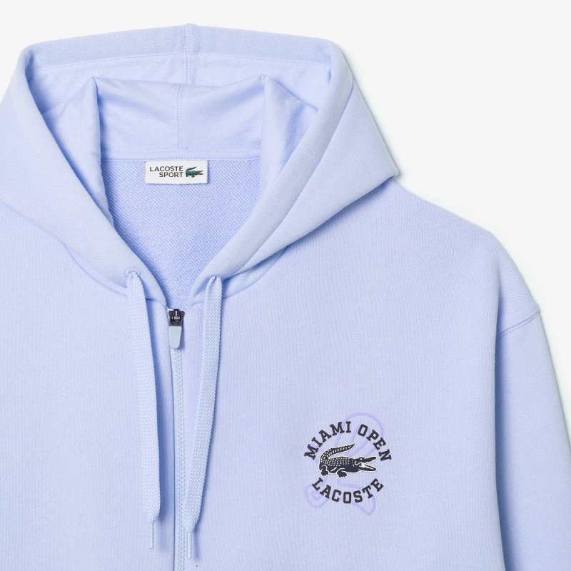 Men's Lacoste Miami Open Edition Hoodie Phoenix blue | YNT236074