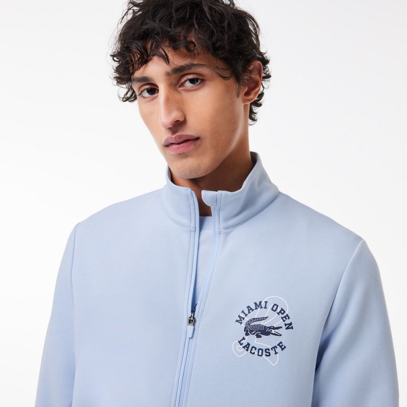 Men's Lacoste Miami Open Edition Tennis Sweatshirt Phoenix blue | JWX690354